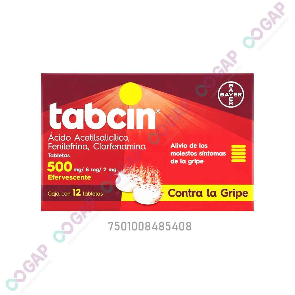TABCIN 500 MG 12 TABLETAS EFERVESCENTES