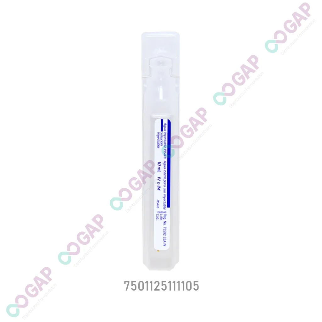 AGUA INYECTABLE PISA SOLUCION C/1 AMP 10 ML