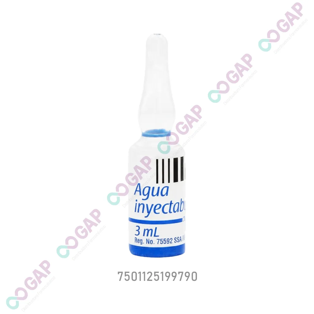 AGUA INYECTABLE PISA SOLUCION C/1 AMP 3 ML