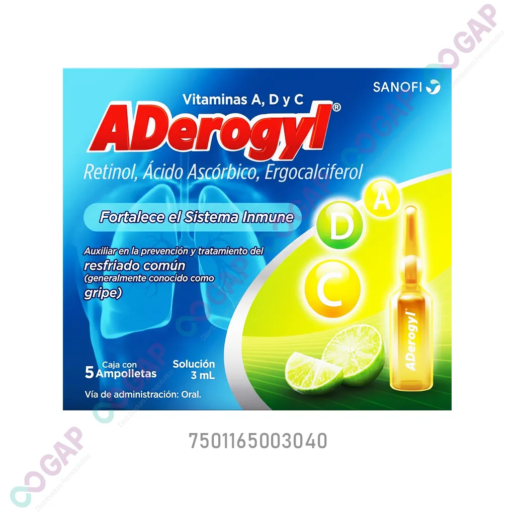 ADEROGYL 15 ORAL 5X3 ML AMP
