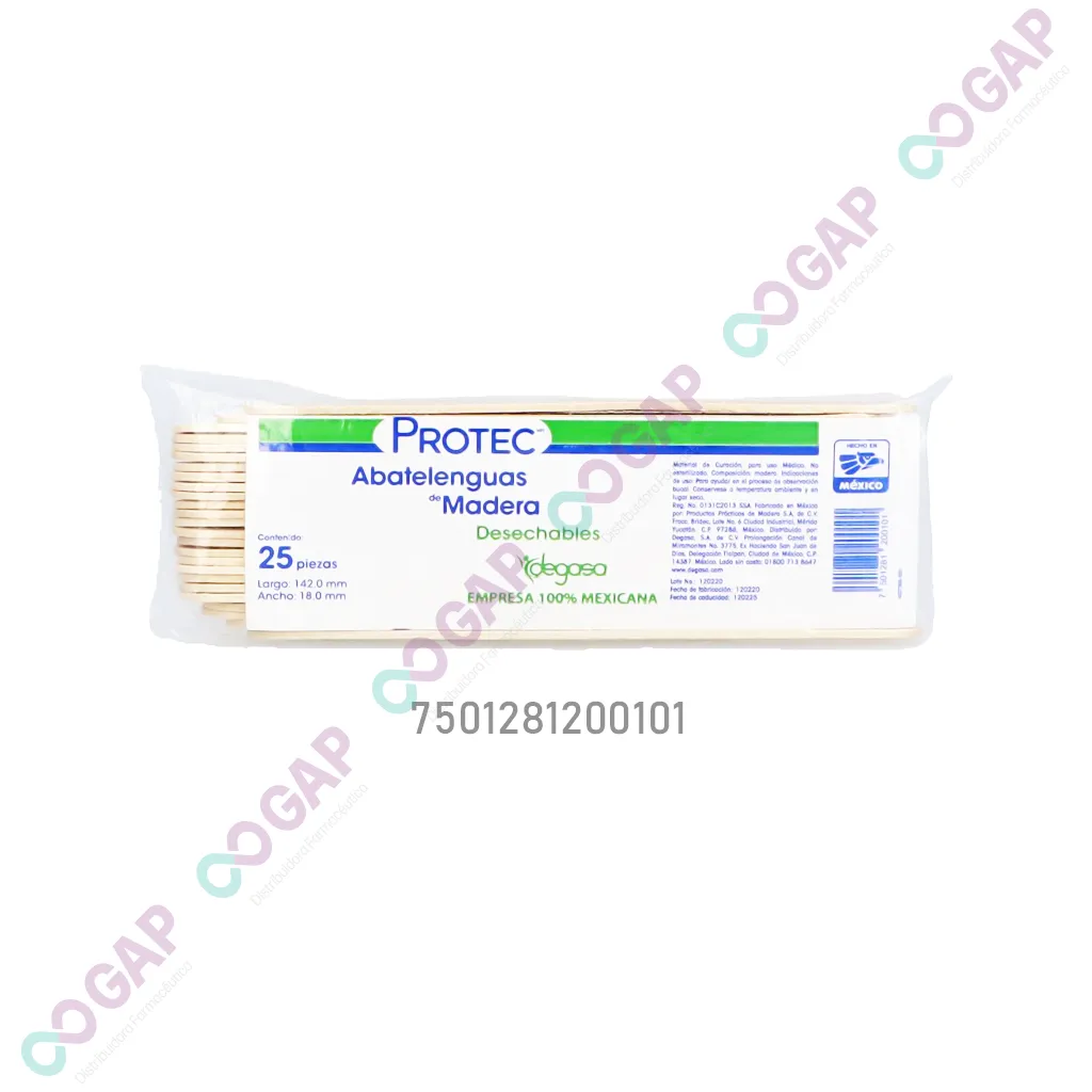 ABATELENGUAS PROTEC PAQ. 25 PZAS