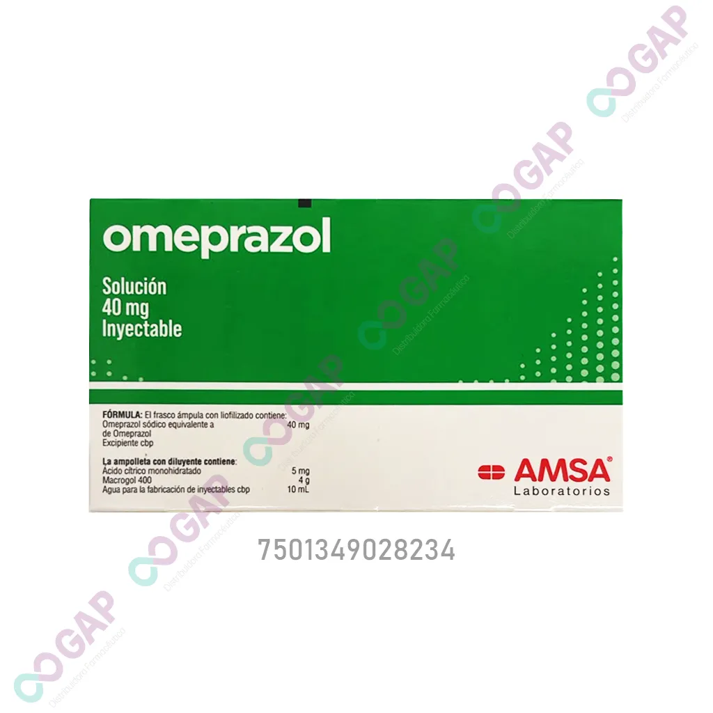 GE OMEPRAZOL 40 MG INYECTABLE 10 ML