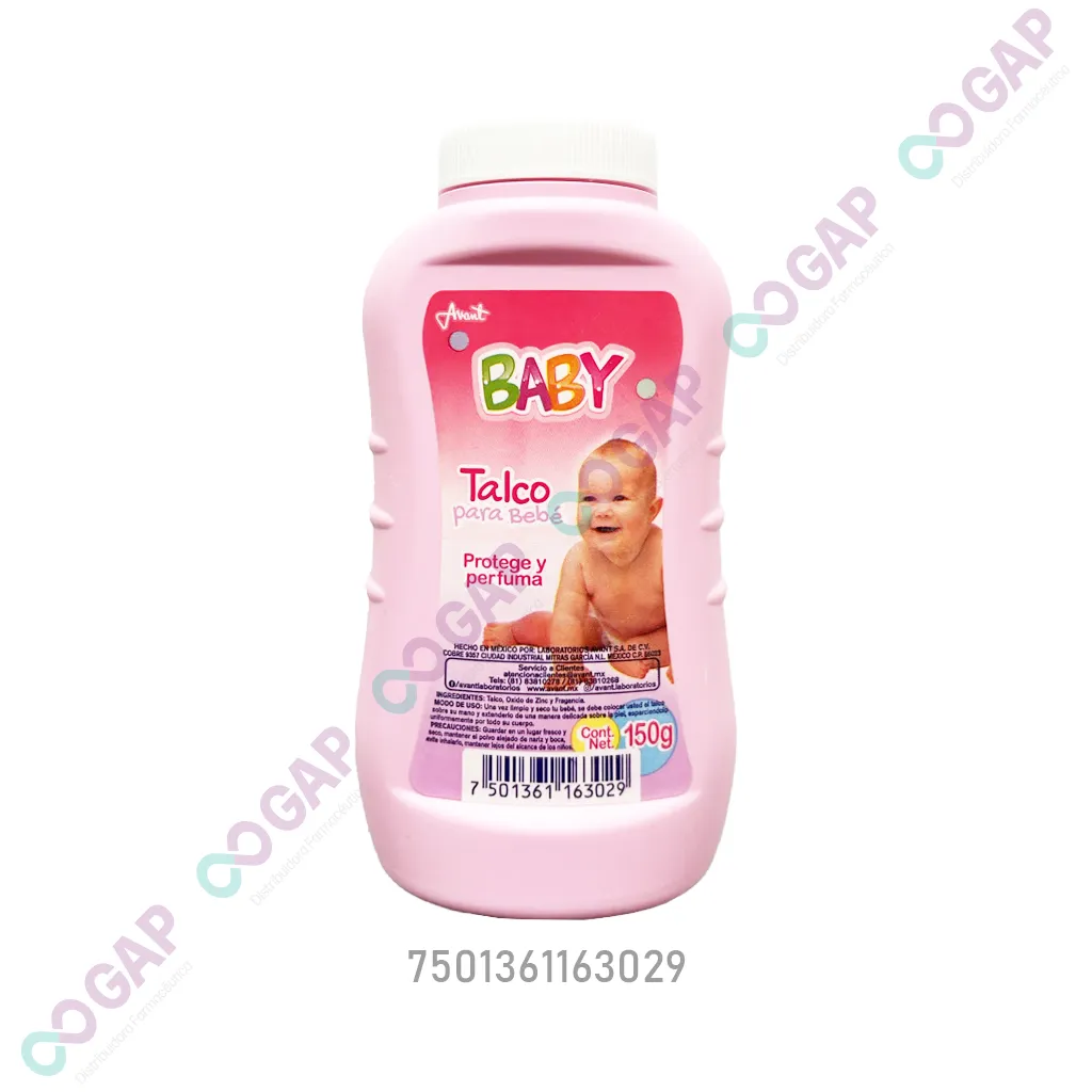 TALCO PAPA BEBE ROSA FCO 150 G