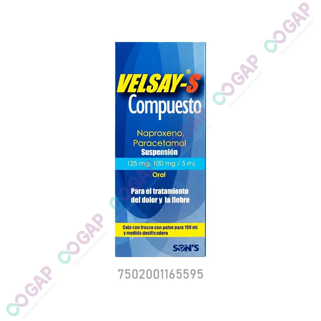 GE NAPROXENO/PARACETAMOL VELSAY-S SUSP FCO 100 ML