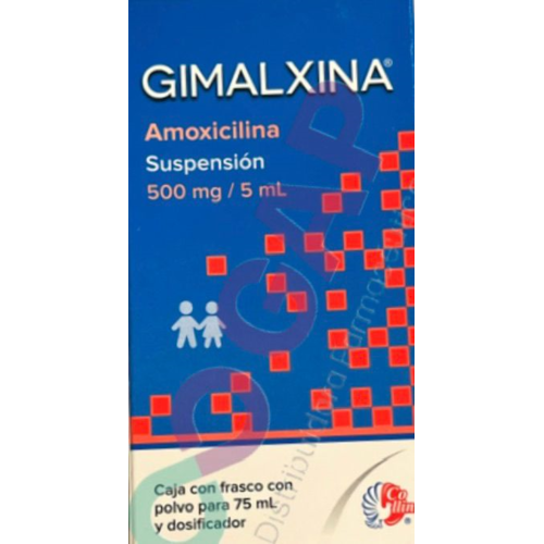 GE AMOXICILINA GIMALXINA SUSP 500 MG FCO 75 ML