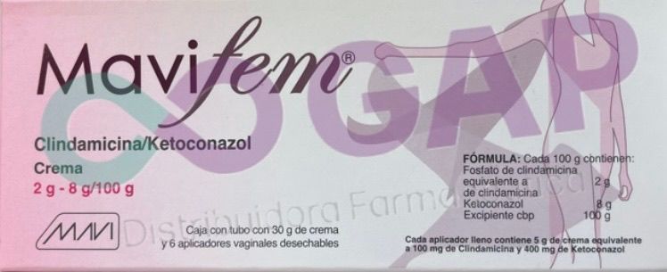 GE CLINDAMICINA/KETOCONAZOL MAVIFEM 2/8/100G CREMA VAGINAL