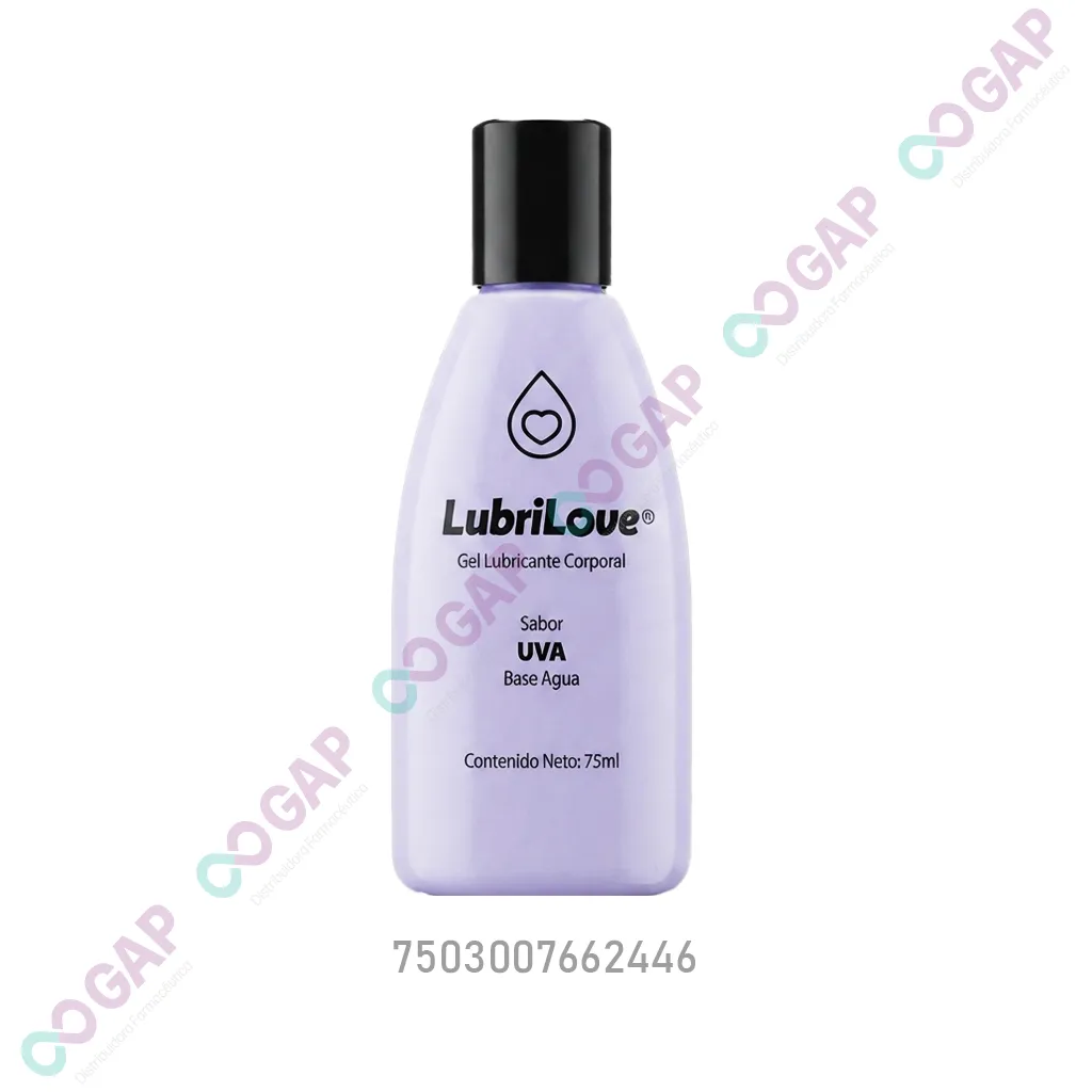 LUBRICANTE LUBRILOVE 75 ML GEL SABOR UVA