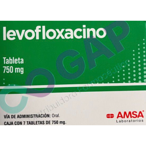 GE LEVOFLOXACINO 750MG C/7 TAB AMSA
