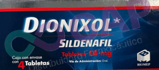 GE SILDENAFIL DIONIXOL 50 MG 4 TABLETAS
