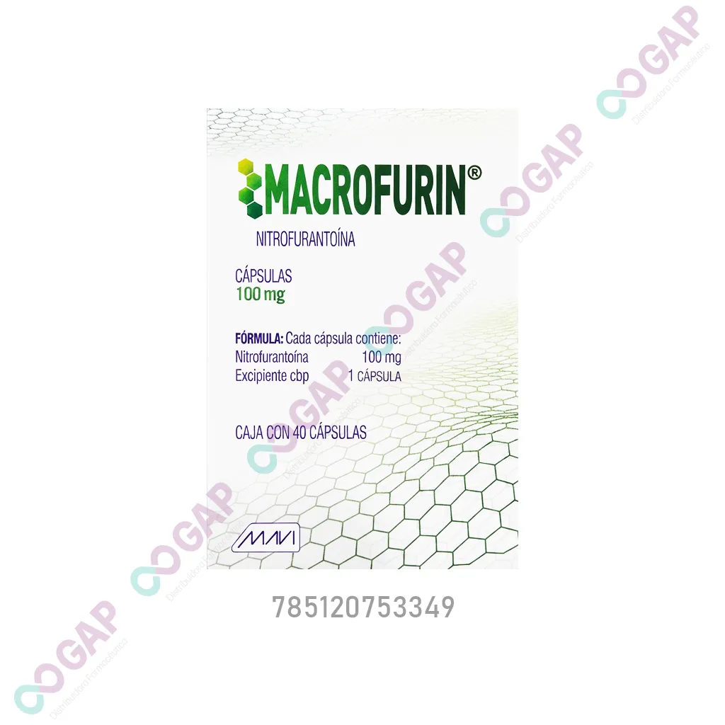 GE NITROFURANTOINA MACROFURIN 100 MG 40 CAPSULAS