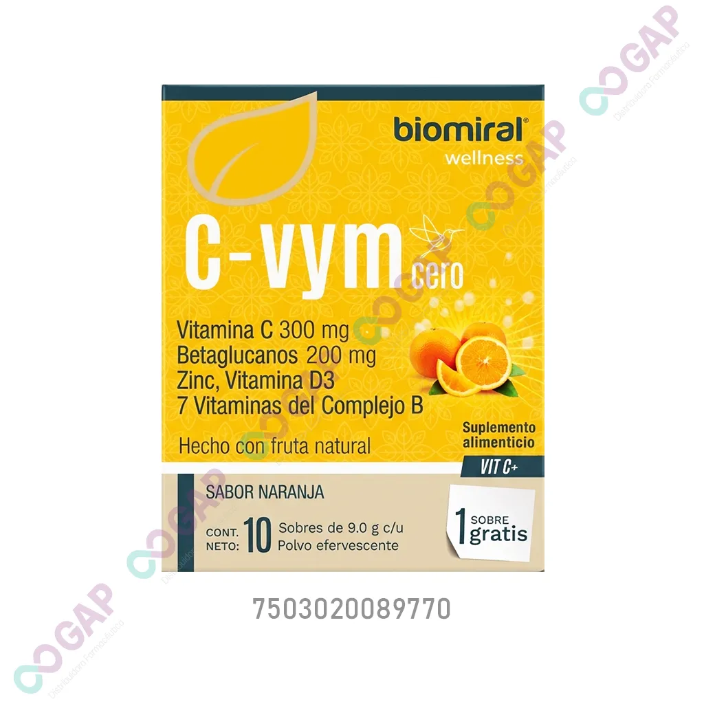 C-VYM CERO POLVO EFERVESCENTE C/10 SOBRES 9 G