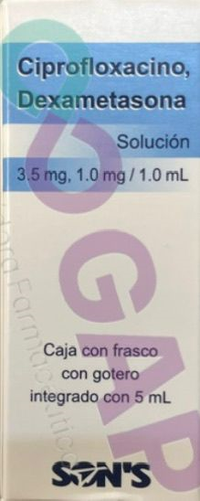 GE CIPROFLOXACINO/DEXAMETASONA GTS OFT 5 ML
