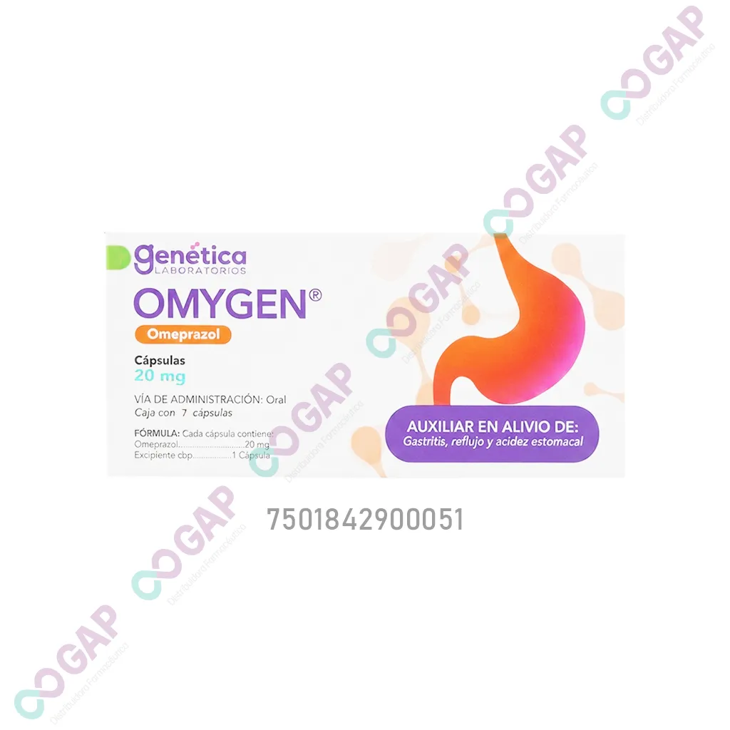 GE OMEPRAZOL 20 MG C/7 CAP OMYGEN