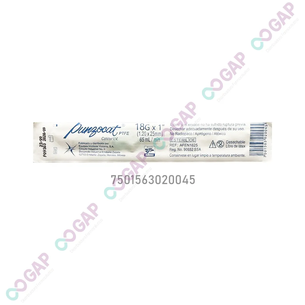 PUNZOCAT 18G x1 I.V. (1,20x25mm) PZA