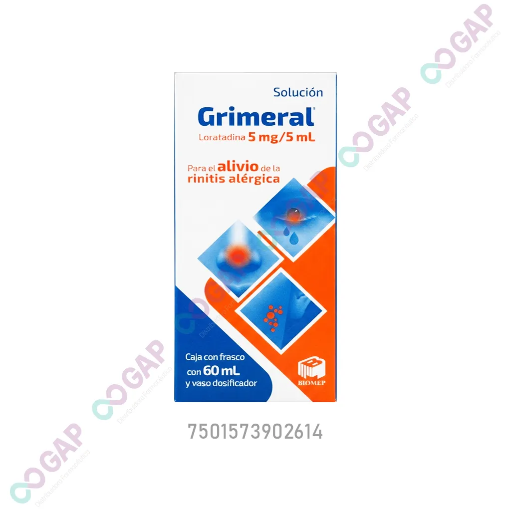 GE LORATADINA 5MG/5ml GRIMERAL 60ML SOLUCION