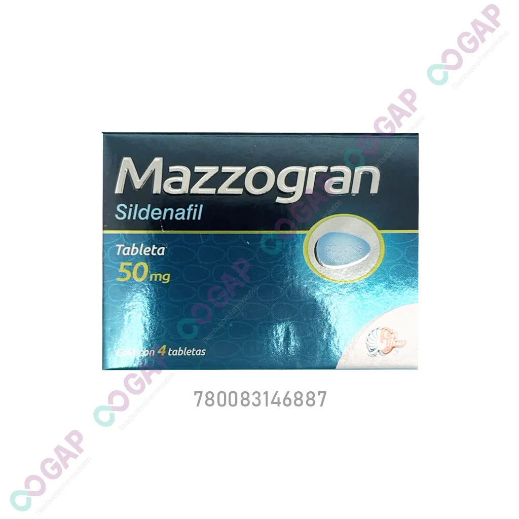 GE SILDENAFIL 50MG C/4 TAB MAZZOGRAN