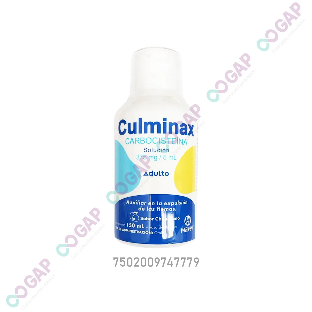 GE CARBOCISTEINA CULMINAX ADULTO SOL FCO 150 ML 375MG/5ML