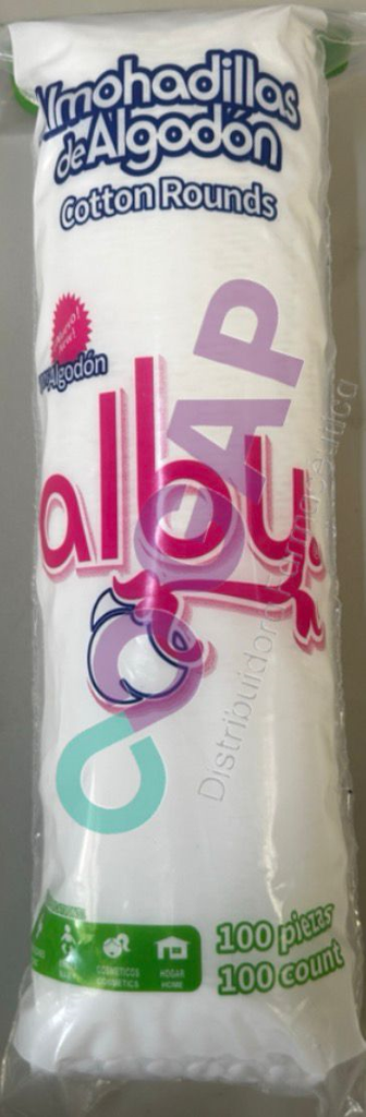 ALMOHADILLAS DE ALGODON ALBY C/100 PZS