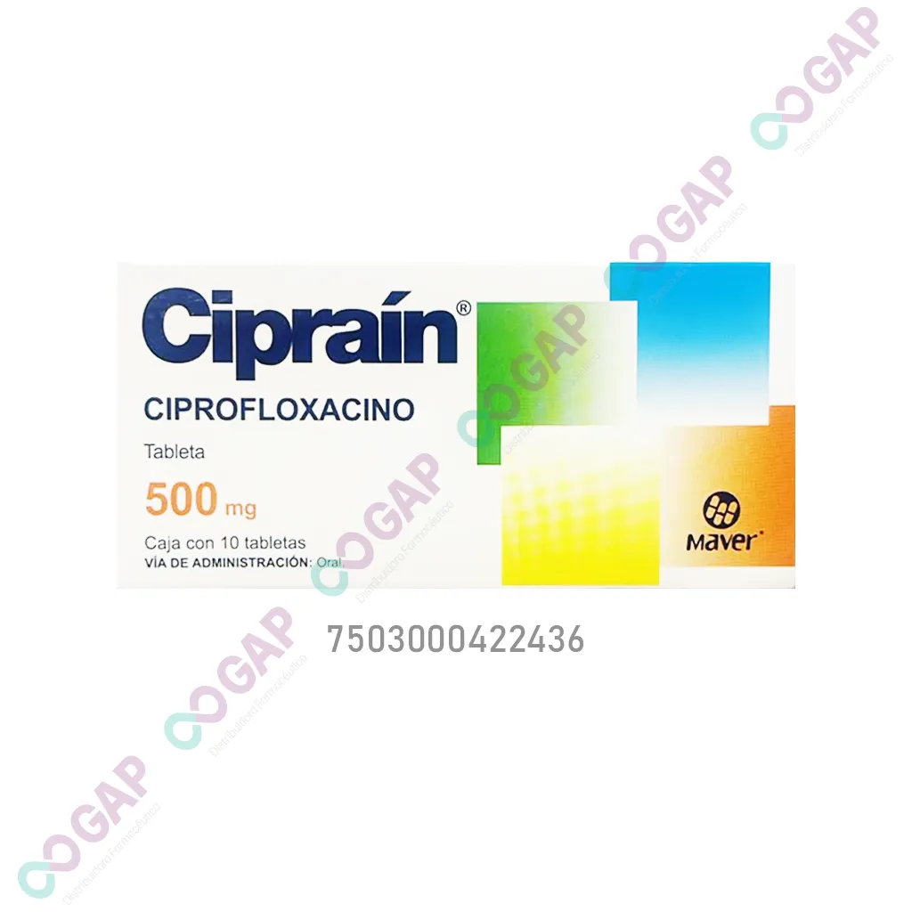 GE CIPROFLOXACINO 500MG C/10 TAB CIPRAIN LAB MAVER