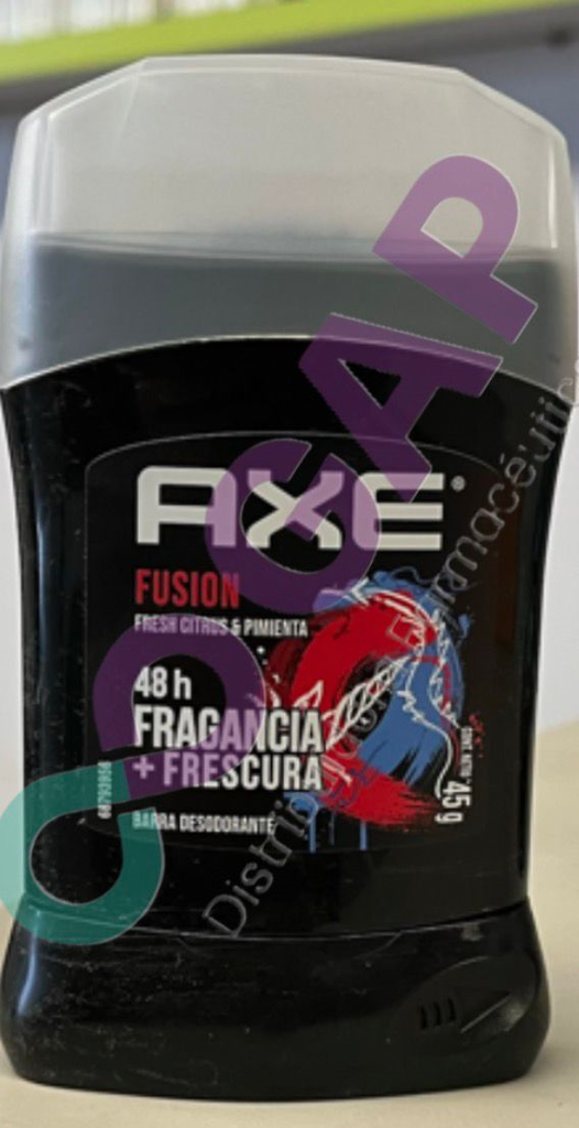 DESODORANTE AXE BARRA 45 G FUSION MEN