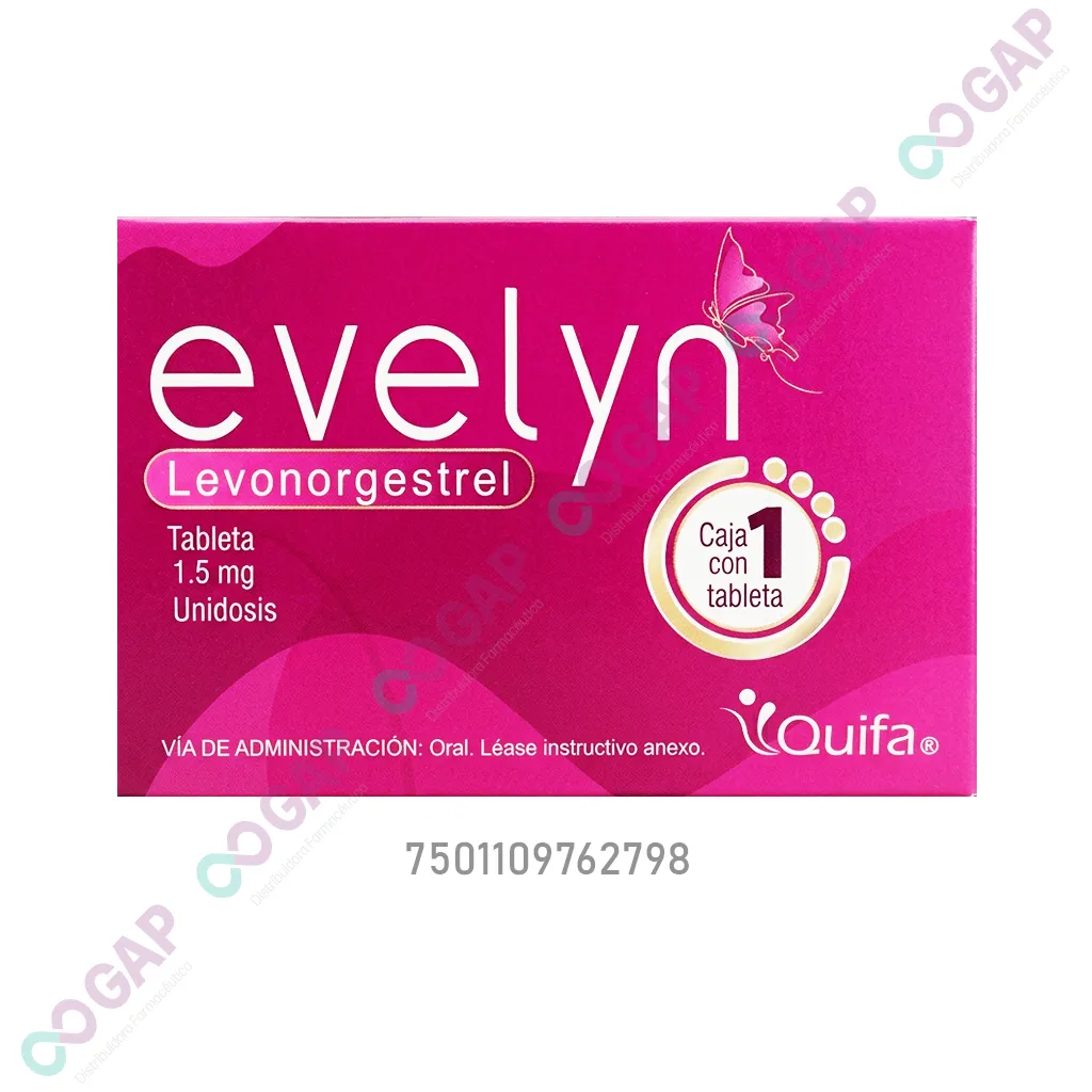 GE LEVONORGESTREL EVELYN 1.5 MG C/1 TAB