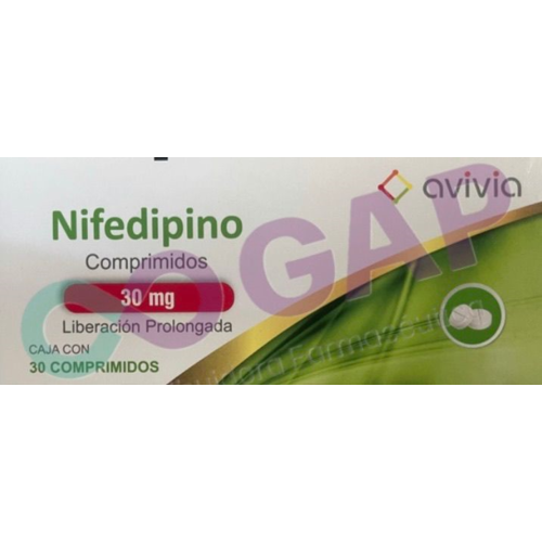 GE NIFEDIPINO AVIVIA 30 MG 30 COMPRIMIDOS