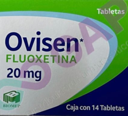 GE FLUOXETINA OVISEN 20 MG 14 TABLETAS