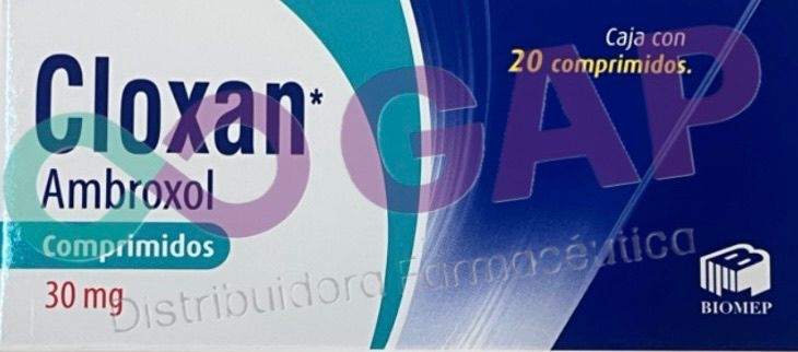 GE AMBROXOL CLOXAN BIOMEP 30MG 20 COMPRIMIDOS