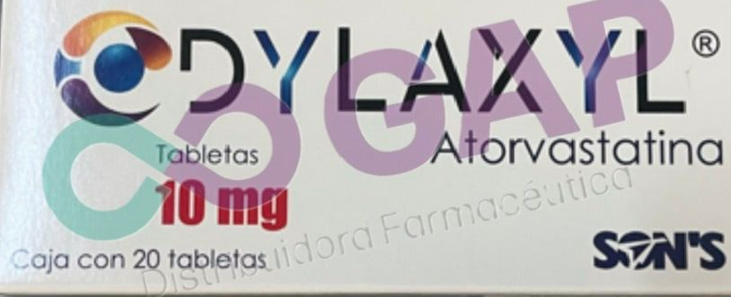 GE ATORVASTATINA 10 MG C/20 TAB DYLAXYL