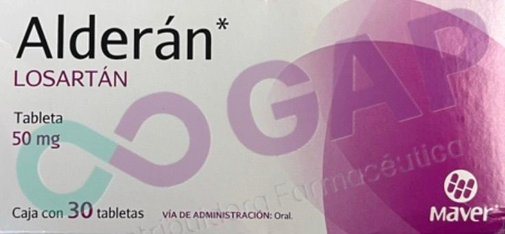 GE LOSARTAN ALDERAN 50 MG 30 TABLETAS