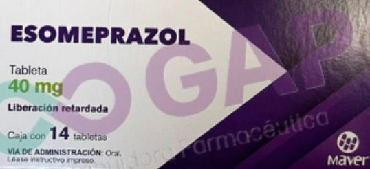 ESOMEPRAZOL MAVER 40MG 14 TABLETAS