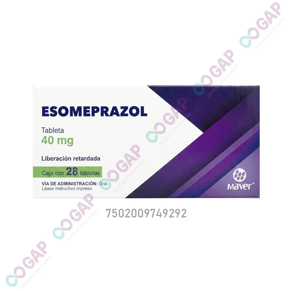 ESOMEPRAZOL 40 MG C/28 TABLETAS MAVER