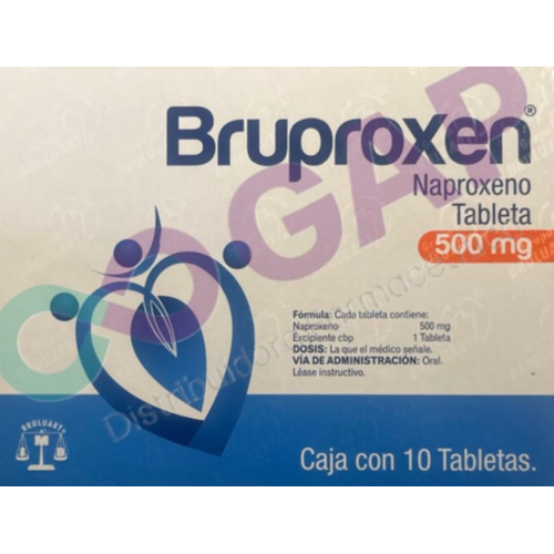 GE NAPROXENO 500MG C/10 TAB BRUPROXEN