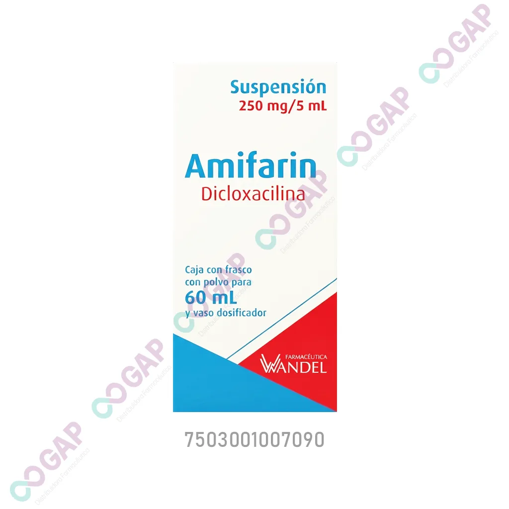 GE DICLOXACILINA AMIFARIN 250 MG SUSP 60 ML