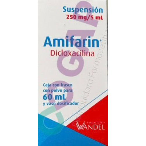 GE DICLOXACILINA AMIFARIN 250 MG SUSP 60 ML