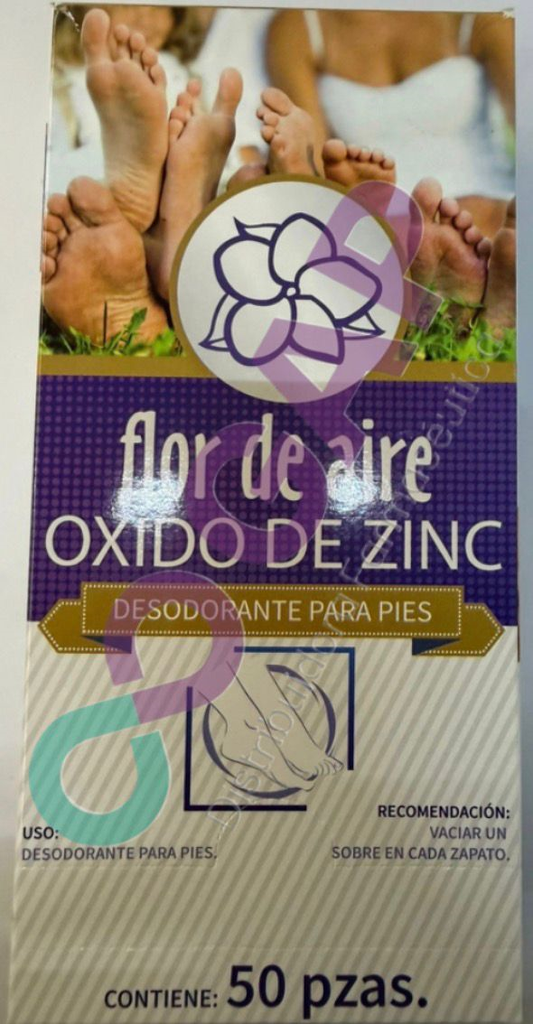 OXIDO DE ZINC FLOR DE AIRE CAJA C/50 SOBRES