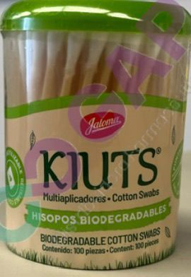 KIUTS MULTIAPLICADORES TARRO C/100 PZS BIODEGRADABLES