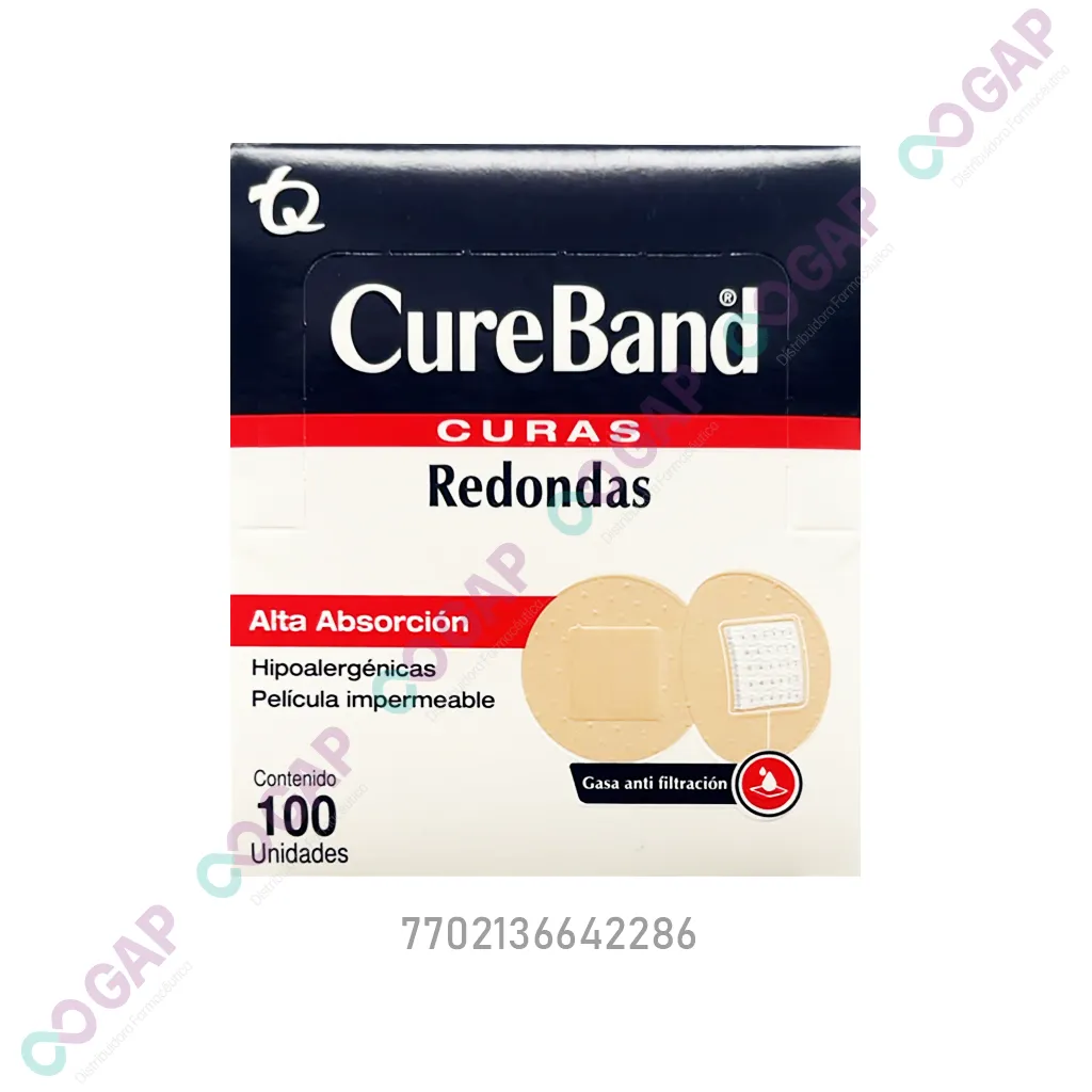 CUBREBAND VENDITAS REDONDAS COL. PIEL C/100PZS