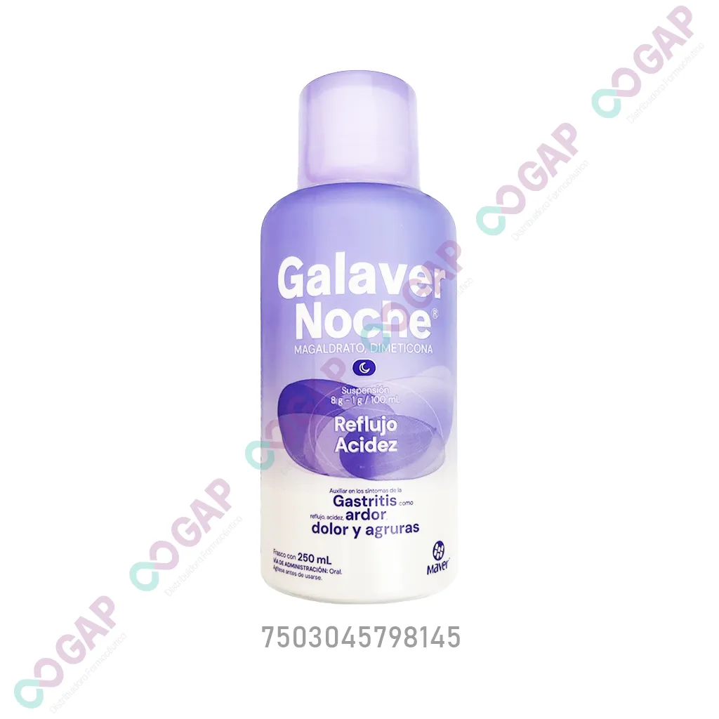 GE MAGALDRATRO/ DIMETICONA GALAVER NOCHE 250 ML